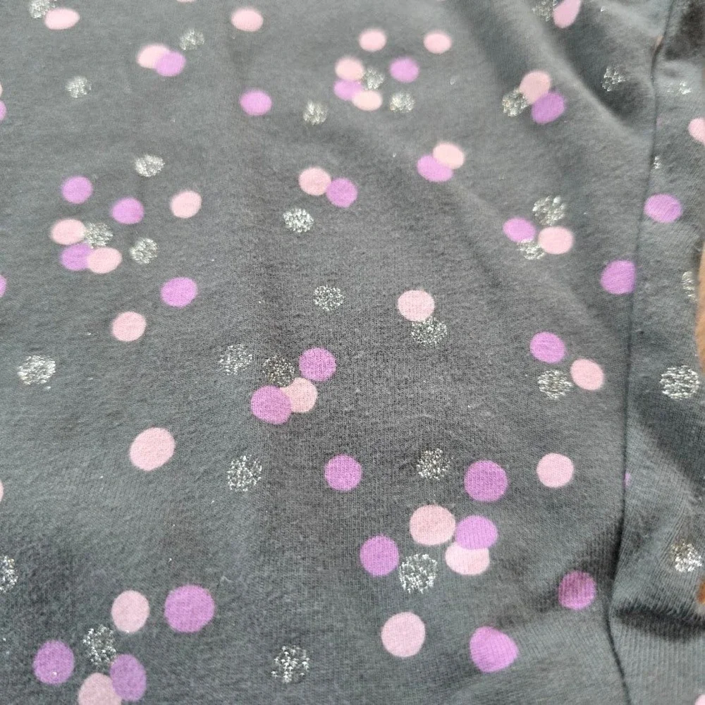Gymboree Ballet Outfit Set Girls 12 Purple Sequin Top Polka Dot Leggings Dancer‎